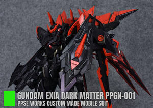 【MG 1/100 PPGN-001 ガンダムエクシアダークマター Gundam Exia Dark Matter ガンダムビルドファイターズ 徹底改修塗装済完成品】19 -80