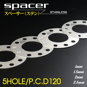 【ツラ職人!!1ｍｍスペーサー】326POWER 4穴 PCD120 M14 厚み1ｍｍ 2枚セット ホイール ワイトレ ベンツ BMW レクサス ツライチ 4