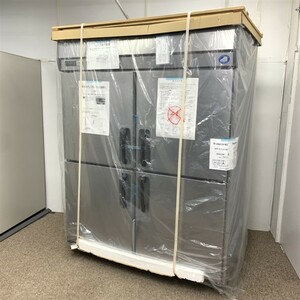  Panasonic vertical refrigerator SRR-K1581SB used 4 months guarantee 2022 year made single phase 100V width 1460x depth 800 kitchen [ Mugen . Osaka shop ]