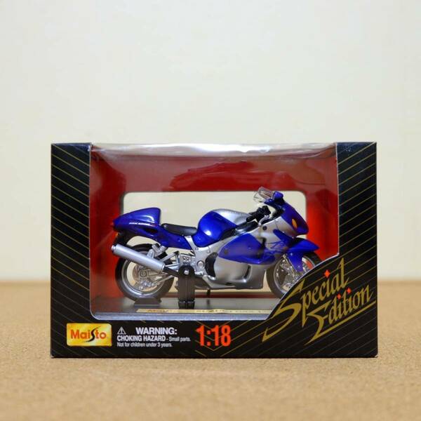 【Maisto】SUZUKI GSX 1300R BLU 1:18 ［0497］