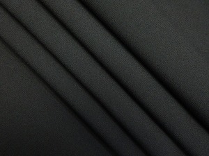 ポリ100 ジョーゼット ブラックフォーマル ワンピース 薄地 巾110cm 長4ｍ 黒 [m477]