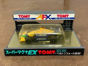 RK928) 取説付き TOMY AFX スーパーマグナEX ベネトンフォードB191 EX-012 トミー HO・SCALE Racing スロットカー レトロ