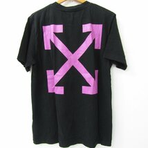 Off-White オフホワイト ARROW CARAV ST FRAN T-shirt TEE Tシャツ 半袖 ブラック OMAA027S23JER003 SIZE:L ▼FG7025_画像2