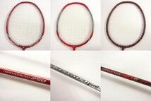 YONEX ヨネックス VOLTRIC 80 / NR250 / MIZUNO ミズノ TECHNIX 001 Long バドミントンラケット まとめ 3種セット ※現状品 〓3717_画像7