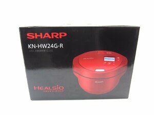 未使用 SHARP シャープ ヘルシオ ホットクック KN-HW24G レッド ∠U2042