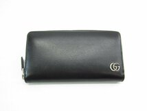 GUCCI グッチ 428786 ラウンドファスナー ブラック ウォレット 長財布 ∠UP4101_画像2