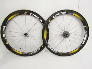 CORIMA AERO チューブラー カーボンホイール 現状品▽A8905