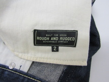 ROUGH AND RUGGED ラフアンドラゲッド EDGE ストレート デニムパンツ INDIGO インディゴ ジーンズ SIZE:2(M) ⊥FG6971_画像7