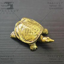 スッポン　すっぽん　亀　真鍮　ブラス　金運　brass 置物　アクセサリー　フィギュア　文鎮　爬虫類_画像2