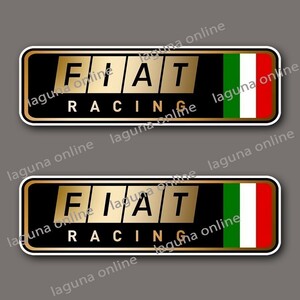 ☆即納☆　fiat racing　ステッカー　デカール　並行輸入