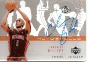 2002-03 UD Glass Auto Focus Chauncey Billups