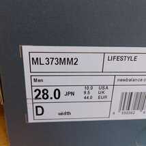 ☆★☆ニューバランス　　ML373MM2　28.0cm　新品未使用　new　balance メンズ　スニーカー　★☆★_画像2