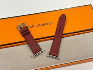 即決 Apple Watch Hermes 41mm 40mm ルージュピマン シンプルトゥール 赤 アップルウォッチ エルメス レザーバンド 38mm 274