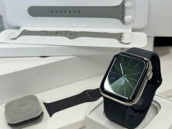 ☆即決 美品 Apple Watch series5 Edition シルバーチタニウム Titanium 44mm アップルウォッチ GPS+Cellular エディション チタン 374