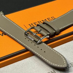 ☆希少 ほぼ未使用 即決 エトゥープ Apple watch HERMES エルメス シンプルトゥール レザーバンド 45mm 44mm 42mm アップルウォッチ 231の画像1