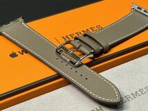 ☆希少 ほぼ未使用 即決 エトゥープ Apple watch HERMES エルメス シンプルトゥール レザーバンド 45mm 44mm 42mm アップルウォッチ 231_画像1