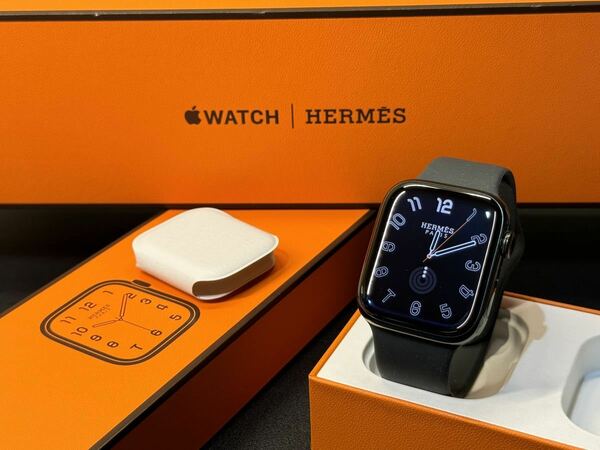 ☆即決 美品 バッテリー100% Apple Watch series8 HERMES 45mm アップルウォッチ エルメス Cellular 黒 ブラックステンレス シリーズ8 381