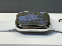 ☆即決 美品 バッテリー100% Series8 Apple Watch 45mm シルバーステンレス アップルウォッチ GPS+Cellularモデル シリーズ8 408_画像6