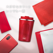 RIVAI THERMO TUMBLER 510ml ブラック 1個 SUVY タンブラー ステンレス 真空断熱構造 単色カラー コンビニなどのカップがそのまま入る_画像10