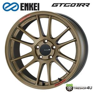 送料無料 ENKEI Racing Revolution GTC01RR 18インチ 18x8.0J 5/100 +45 TG チタニウムゴールド 新品ホイール1本価格