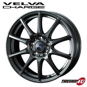 送料無料 VELVA CHARGE ヴェルヴァ チャージ 17x7.5J 5/100 +45 ディープメタル 新品ホイール1本価格