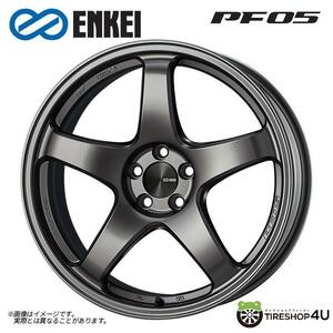 送料無料 ENKEI Performance Line PF05 18インチ 18x8.0J 5/112 +35 DS ダークシルバー 新品ホイール1本価格