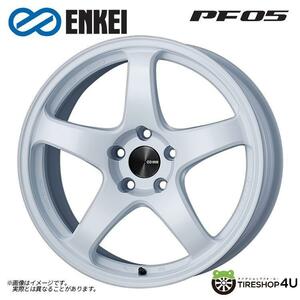 送料無料 ENKEI Performance Line PF05 15インチ 15x8.0J 4/100 +25 W ホワイト 新品ホイール1本価格