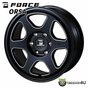 新品 FORCE ORSA フォース オルサ 18x7.5J 6/139.7 +35 MBP マットブラックマシニング 200系ハイエース 送料無料