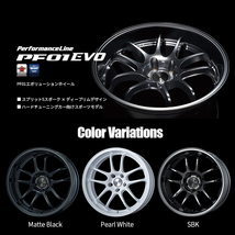 送料無料 ENKEI Performance Line PF01EVO 18インチ 18x9.5J 5/114.3 +22 MBK マットブラック 新品ホイール1本価格_画像2