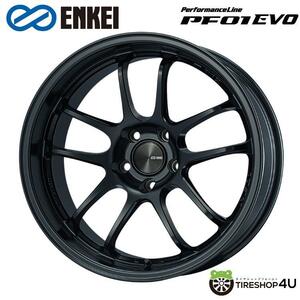 送料無料 ENKEI Performance Line PF01EVO 17インチ 17x9.0J 5/114.3 +22 MBK マットブラック 新品ホイール1本価格