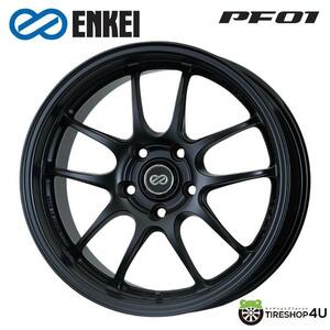 送料無料 ENKEI Performance Line PF01 16インチ 16x6.5J 4/100 +53 MBK マットブラック 新品ホイール1本価格