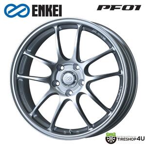 送料無料 ENKEI Performance Line PF01 16インチ 16x6.5J 4/100 +53 SS スパークルシルバー 新品ホイール1本価格