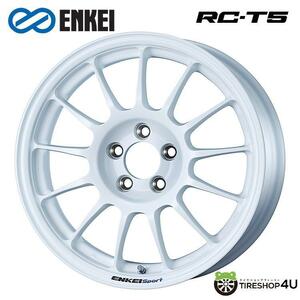 送料無料 ENKEI Sport RC-T5 16インチ 16x6.5J 5/114.3 +45 W ホワイト 新品ホイール1本価格