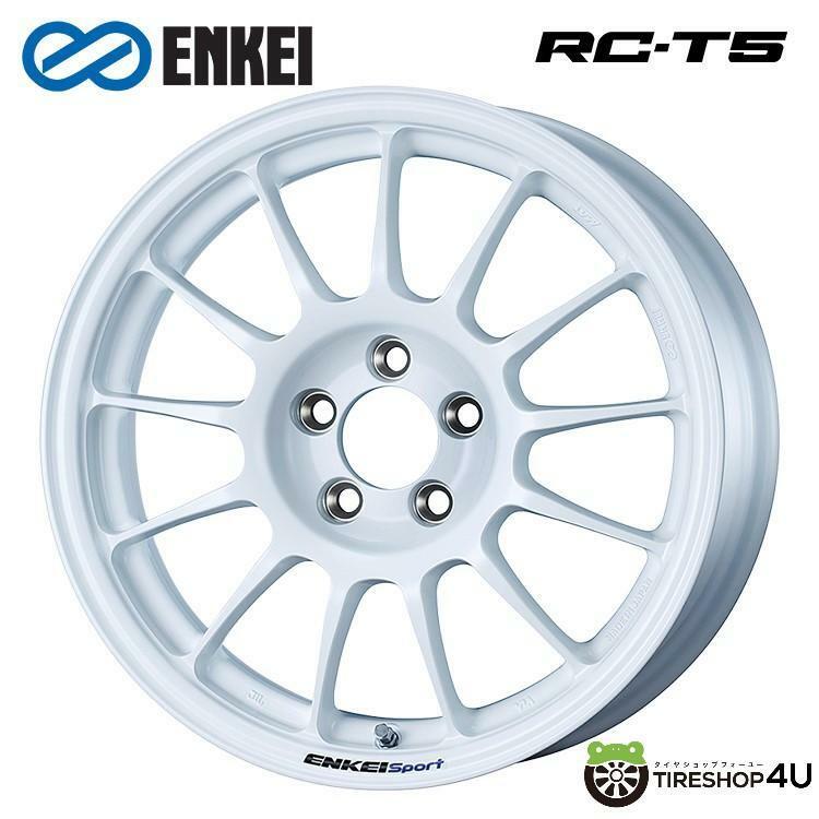 送料無料 ENKEI Sport RC-T5 15インチ 15x6.5J 5/114.3 +40 W ホワイト 新品ホイール1本価格