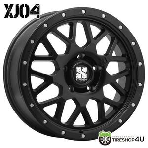 送料無料 XTREME-J XJ04 20x8.5J 6/139.7 +18 SB サテンブラック 新品ホイール1本価格