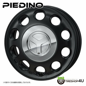 MONZA JAPAN PIEDINO ピエディーノ 15x4.5J 4/100 +45 セミグロスブラック 新品ホイール1本価格 モンツァ ジャパン 15インチ