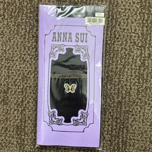 ANNA SUI ハイソックス丈ストッキング 黒 