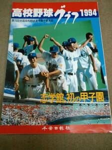 か3-f03【匿名配送・送料込】高校野球グラフ 1994年 第76回全国高校野球選手権千葉大会の全記録