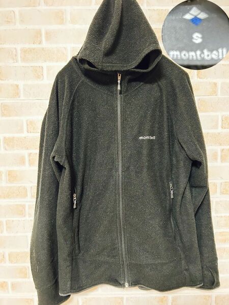 mont-bell フリースジャケット パーカー　ブラック