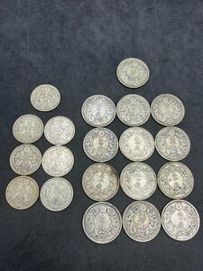 【2223】日本　古銭　五十銭　おまとめ　計20枚　総重量165.7g　銀貨　貨幣　まとめ