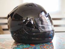 美品 Arai アライ ヘルメット ASTRAL-X GLASS BLACK グラスブラック Mサイズ（57・58CM） 曇り止め付き（ピンロック）_画像3