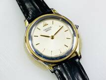 稼働品 SEIKO セイコー CREDOR クレドール 5A70-2000 レディース 腕時計 K18 × SS コンビ QZ 18KT 中古美品_画像2