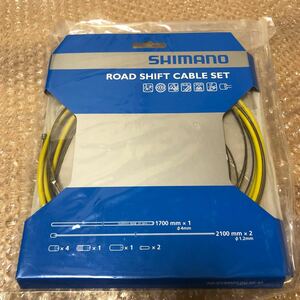 【292未使用】 シマノ SHIMANO ロード シフト ケーブル セット イエロー Y60098013