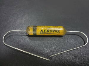 Vintage AEROVOX 0.0005μF 600V ワックスモールドペーパーコンデンサー 未使用品