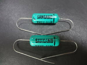 2個セット SANGAMO 0.025μF 600V Vintage フィルムコンデンサー 未使用品
