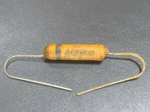 Vintage AEROVOX 0.0005μF 600V ワックスモールドペーパーコンデンサー 未使用品