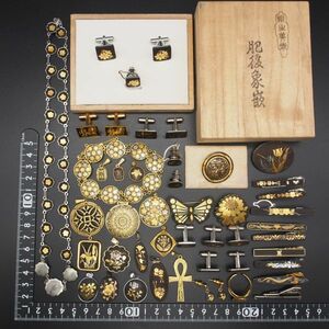 (IZM0202) 1円 象嵌 アクセサリー 大量セット ネックレス ブレスレット ペンダントトップ ブローチ ピアス リング 指輪 等 まとめて