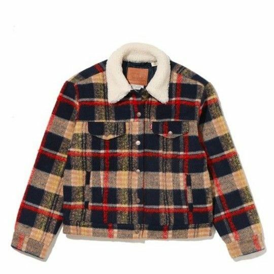 【新品】 Levi's トラッカージャケット WOOL TRUCKER　S デニムジャケット ボアジャケット