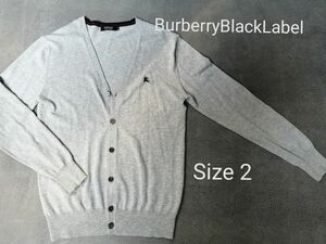 BURBERRY BLACK LABEL　バーバリーブラックレーベル　ニットカーディガン　メンズ2（M）