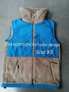 THENORTHFACE×Taylor design ノースフェイス テイラーデザイン　 ジップベスト ボアベスト サイズXS